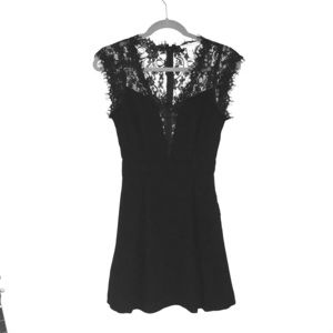 BCBGeneration Lace Back Pleated Dress